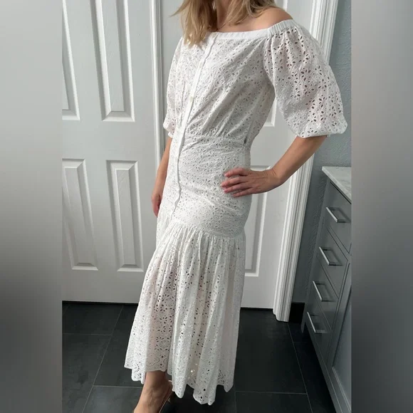 chinese dress ladies Luisa Ruffle Maxi Dress
